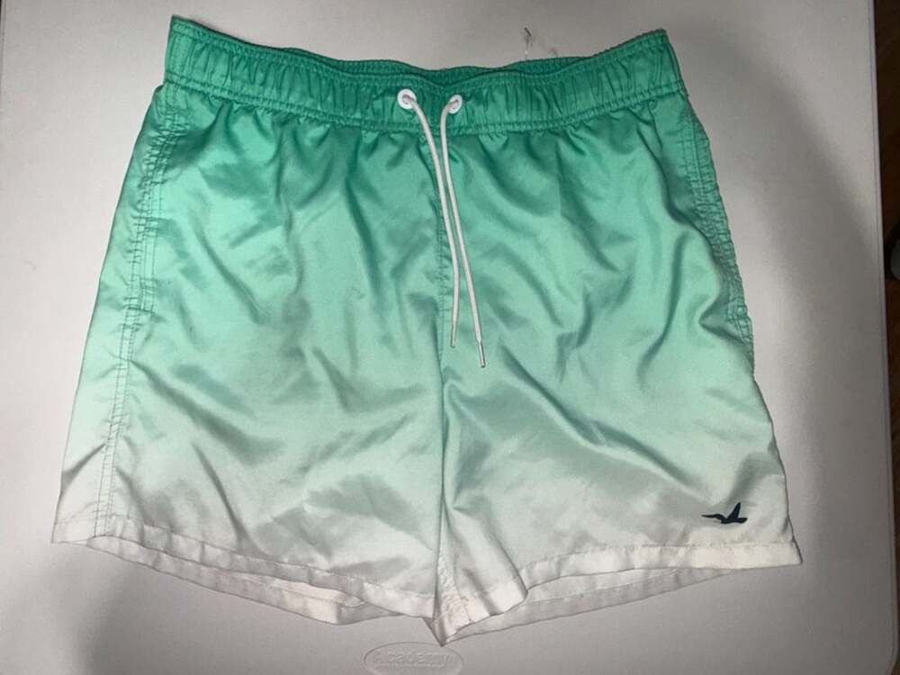Hollister Swim Trunks Size M Green Ombre